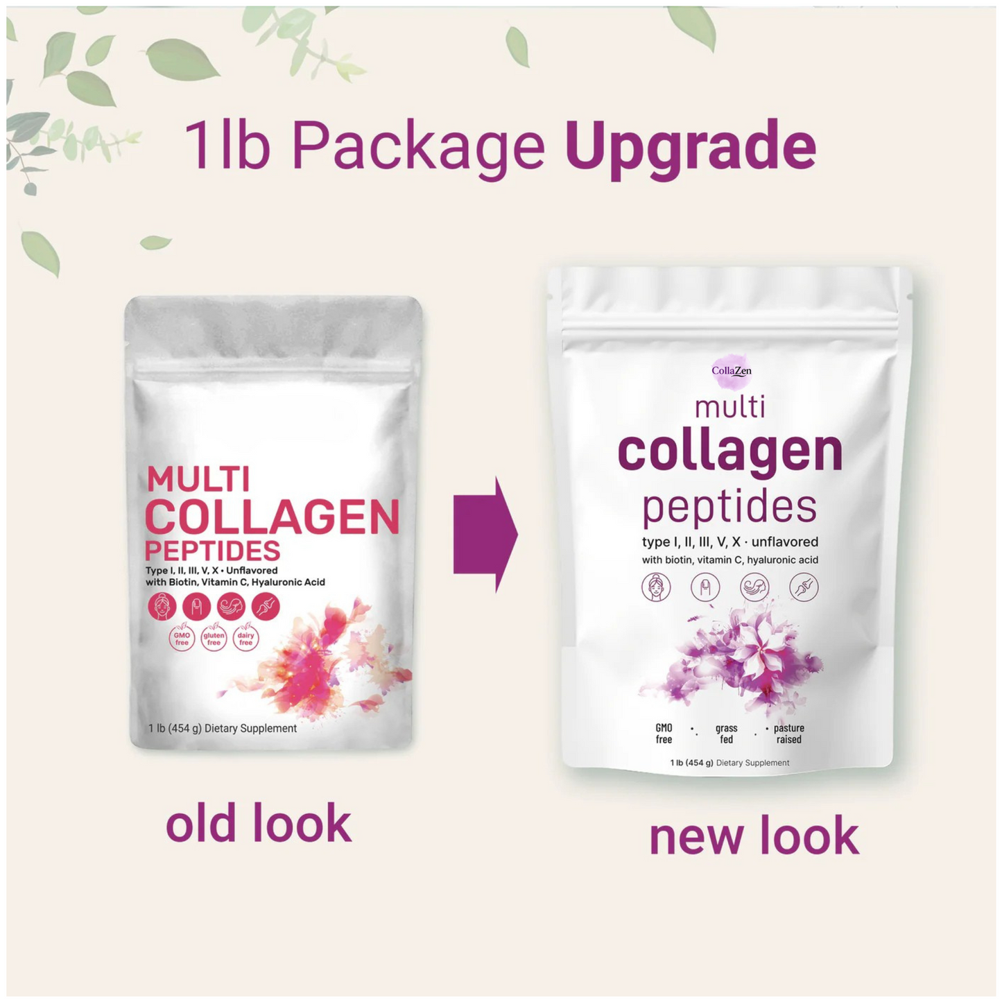 Multi Collagen Peptides + Vitamin C & Hyaluronic Acid